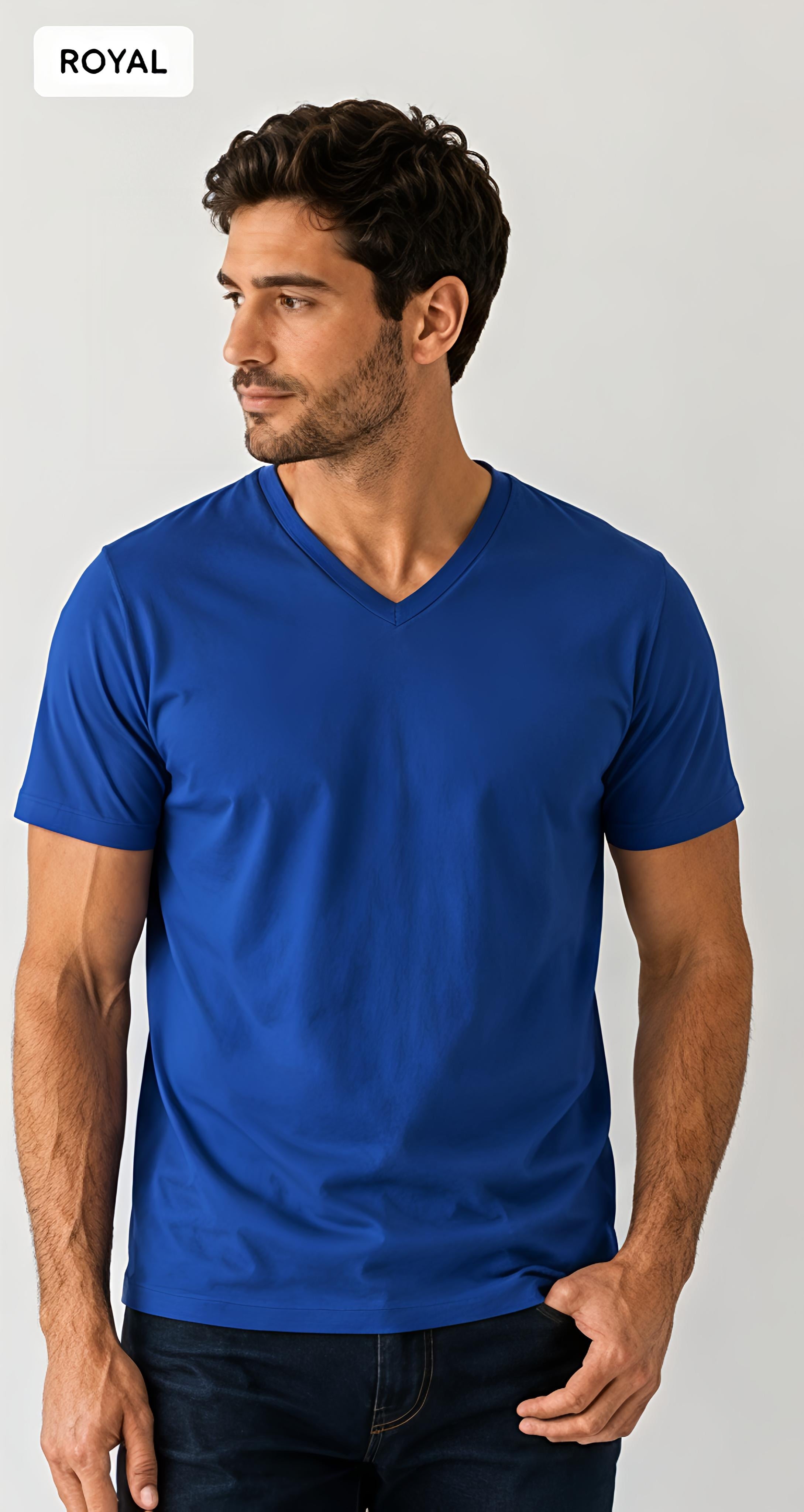Basic V-Neck Tee – Unisex
